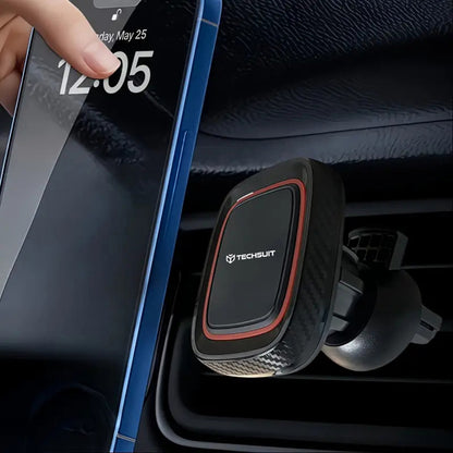 Magnetický držák do auta Techsuit S5, Univerzální, Černý Červený