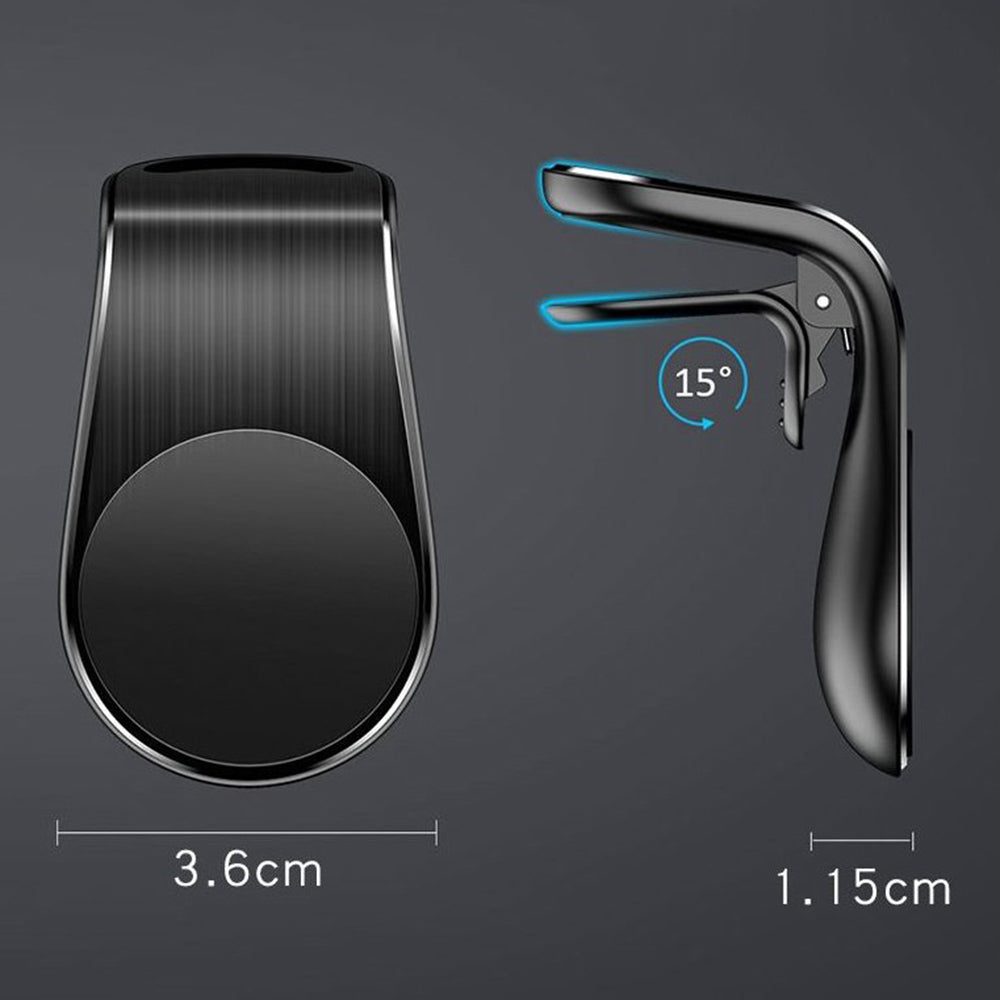 Magnetický držák do auta Techsuit S7, Univerzální, Stříbrný