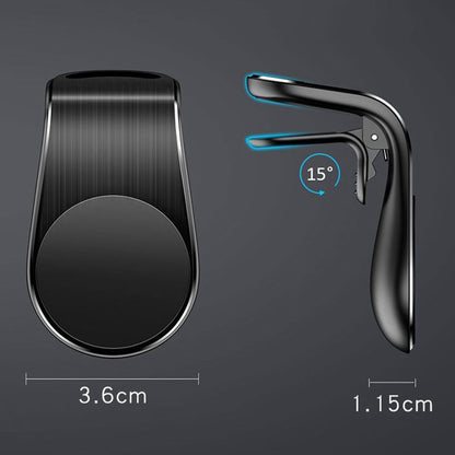 Magnetický držák do auta Techsuit S7, Univerzální, Stříbrný