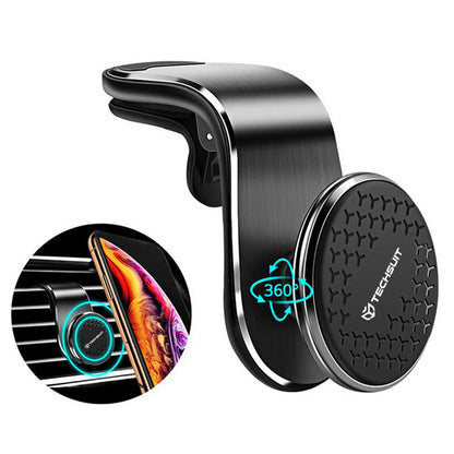 Magnetický držák do auta Techsuit S8, Univerzální, Stříbrný