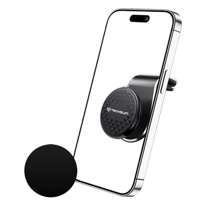 Magnetický držák do auta Techsuit S8, Univerzální, Stříbrný