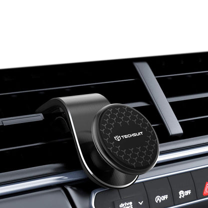 Magnetický držák do auta Techsuit S8, Univerzální, Stříbrný