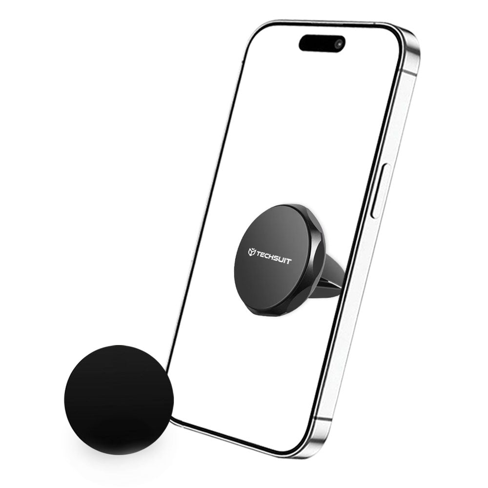 Magnetický držák do auta Techsuit S9, Univerzální, Stříbrný