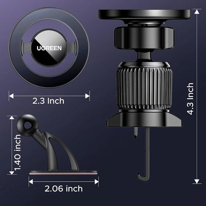 Magnetický Auto Držák UGREEN LP986 (85397), Univerzální, Černý