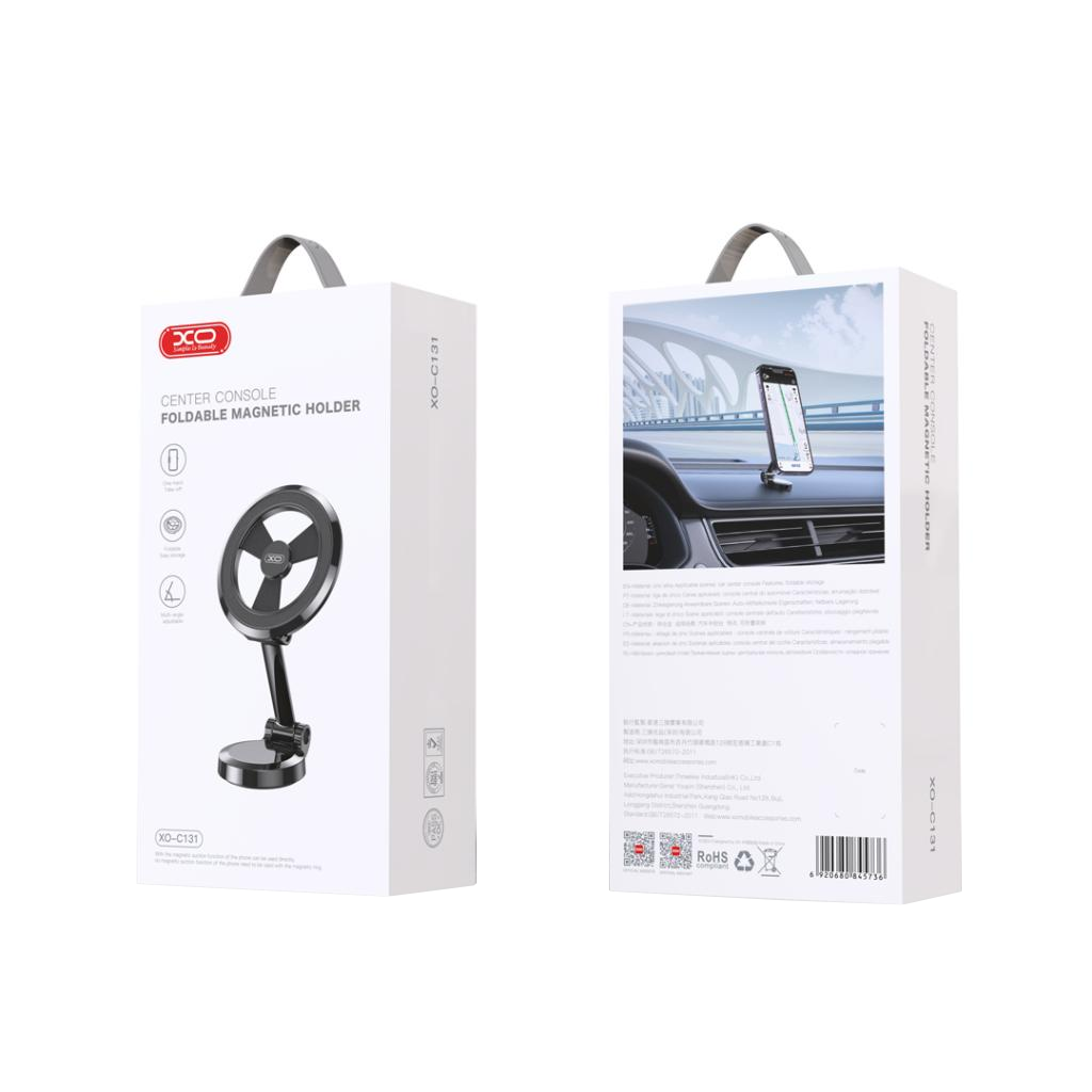 Magnetický držák do auta XO Design C131, 4.7inch - 6.9inch, šedý