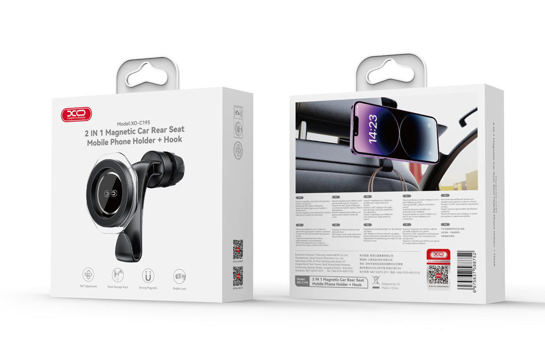 XO Design C195 Magnetic Car Mount, Universal, Black