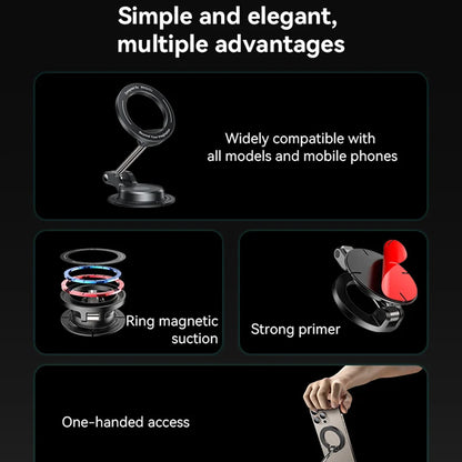 Magnetický držák do auta Yesido C218, Univerzální, Černý