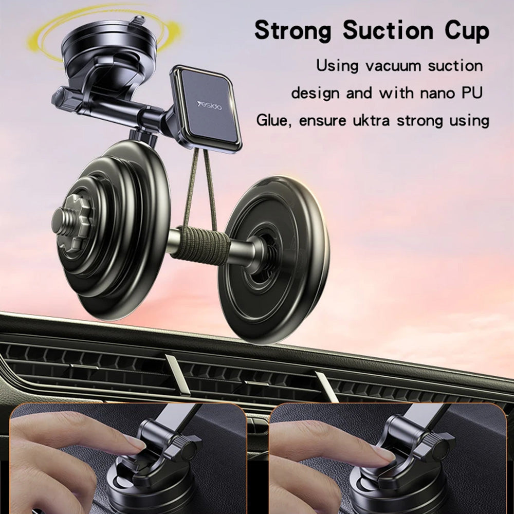 Magnetický držák do auta Yesido C263, Univerzální, Černý
