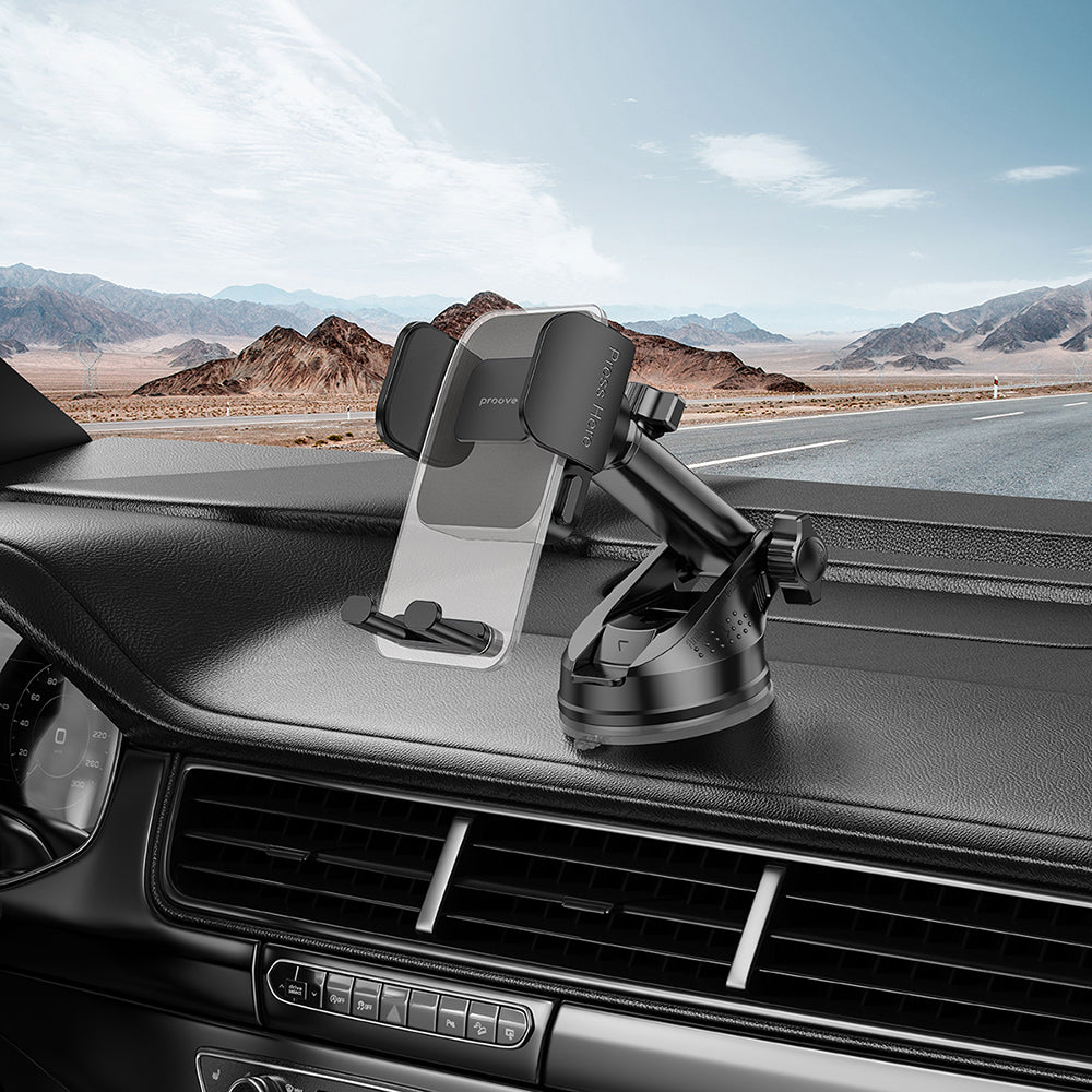 Auto držák Proove Crystal Clamp Plus Dash, 4.7inch - 6.9inch, Černý CHCSP0000001
