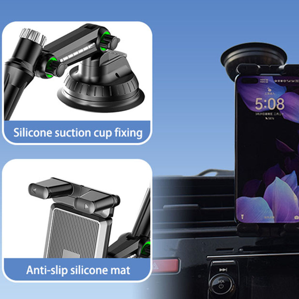 Auto držák Techsuit ST1 pro Telefon / Tablet, 4.7inch - 12.9inch, Černý