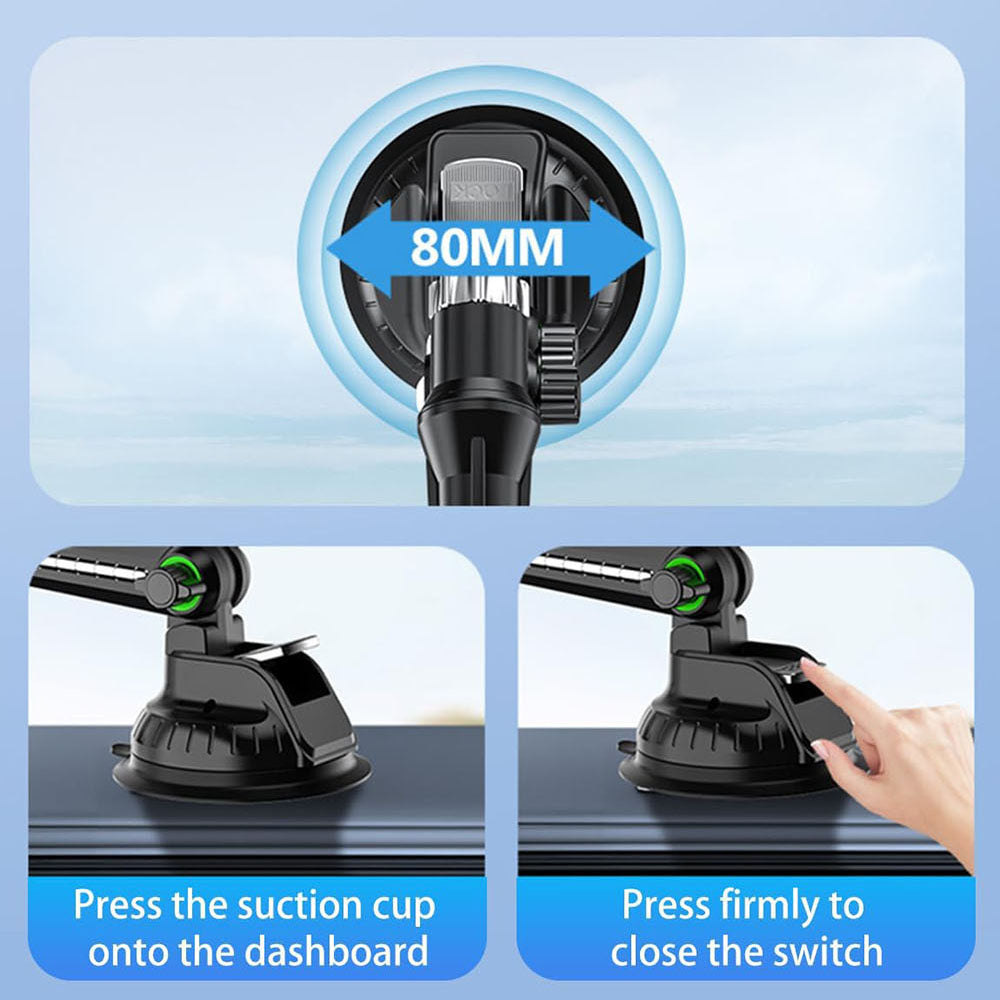 Auto držák Techsuit ST1 pro Telefon / Tablet, 4.7inch - 12.9inch, Černý