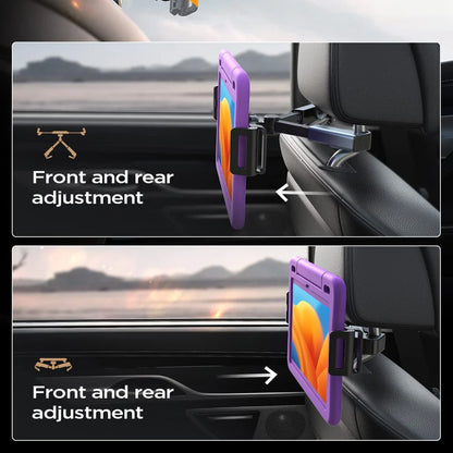 Držák na opěrku hlavy Lisen pro telefon / tablet, 4,7 palce - 12,9 palce, černý YL0221030002