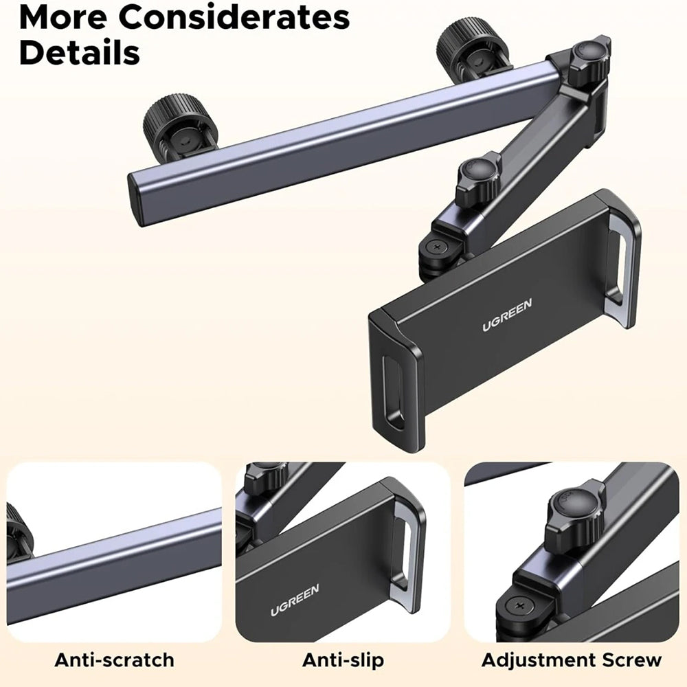 Auto držák na opěrku hlavy UGREEN LP904 (55443), 4.7inch - 9.8inch, černý
