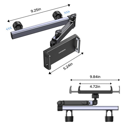 Auto držák na opěrku hlavy UGREEN LP904 (55443), 4.7inch - 9.8inch, černý