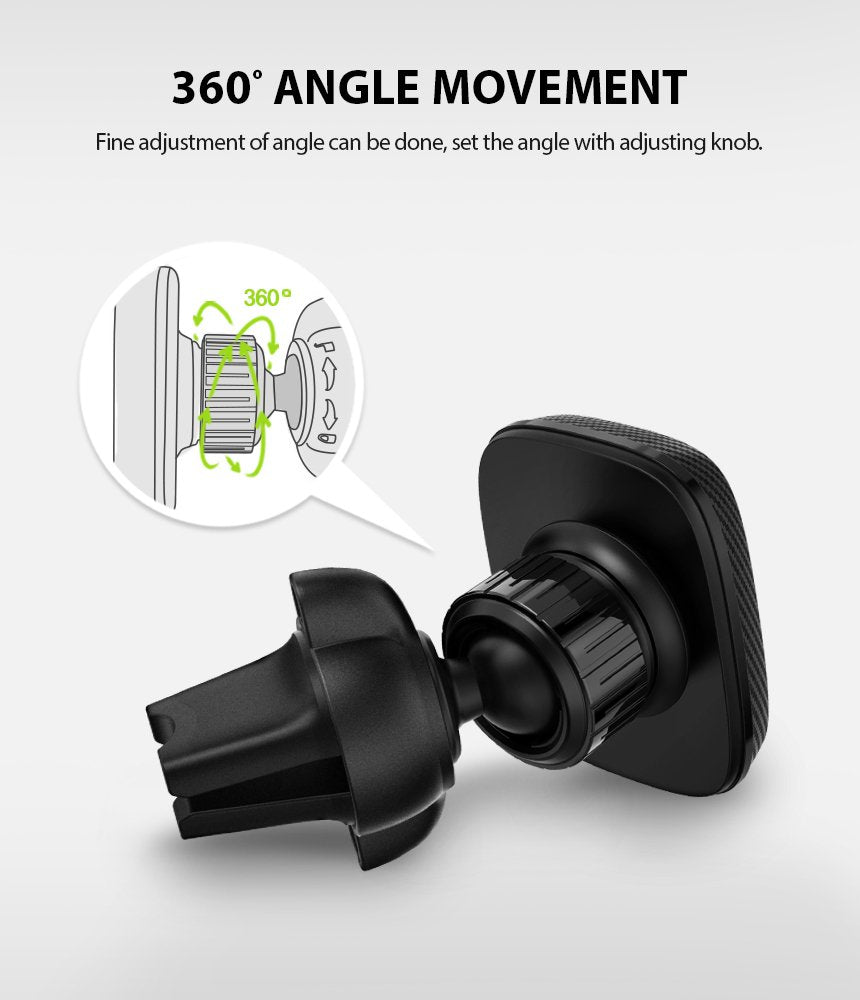 Magnetický držák do auta Ringke Power Clip, univerzální, černý
