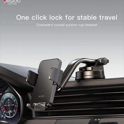 Yesido C172 Car Holder, 4inch - 7inch, Black