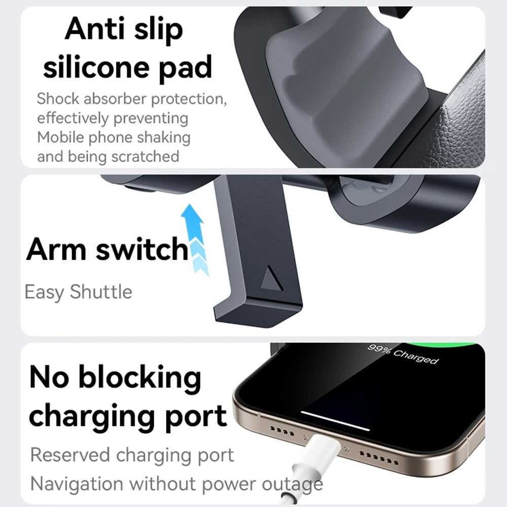 Auto držák Yesido C240, Univerzální, Černý