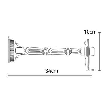 Auto držák Yesido C275, 4.7inch - 7.2inch, Černý