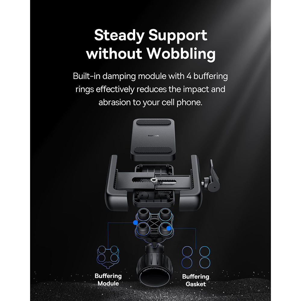 Baseus GoTrip Bicycle Holder, 5.7inch - 7.2inch, Black C40572301111-00