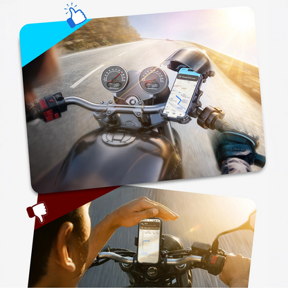 Držák na kolo a motocykl s clonou proti slunci Joyroom JR-ZS526, 4,7 palce - 7 palců, černý
