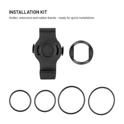 Držák na kolo Fixed pro Garmin Watch 22mm / Edge Computer, Černý