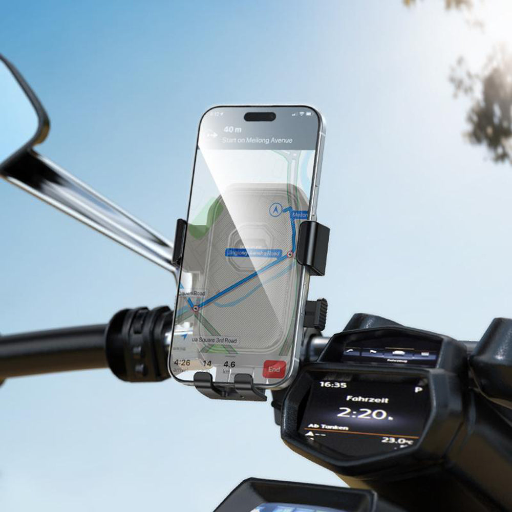 Držák na kolo a motocykl Borofone BH141 Camino, 6 palců - 7 palců, černý