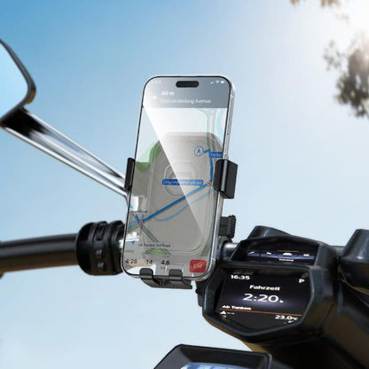 Držák na kolo a motocykl Borofone BH141 Camino, 6 palců - 7 palců, černý