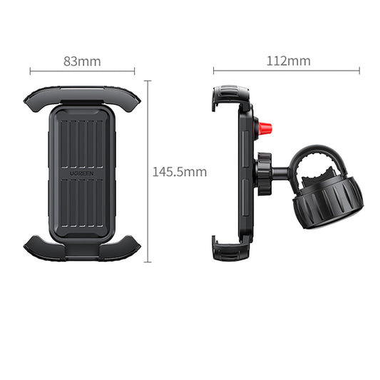 Držák na kolo UGREEN LP494, 4.7inch - 6.8inch, černý