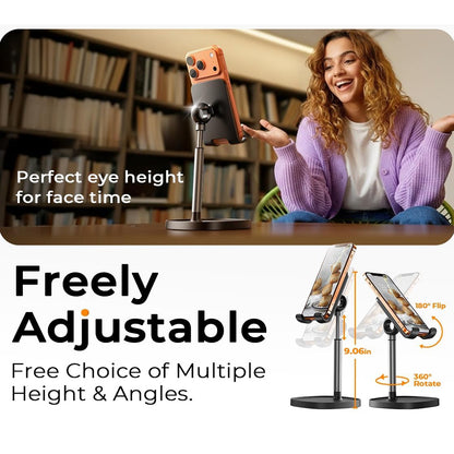 Stojan na stůl Lisen Mechanical pro Telefon / Tablet, 4inch - 10inch, Černý YL0421030004