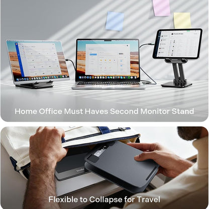 Stojan na stůl Lisen pro telefon / tablet, 4inch - 15.9inch, černý YL0424080007