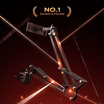 Stojan na stůl Lisen pro telefon / tablet, 4,7 palce - 12,9 palce, černý YL0223060007