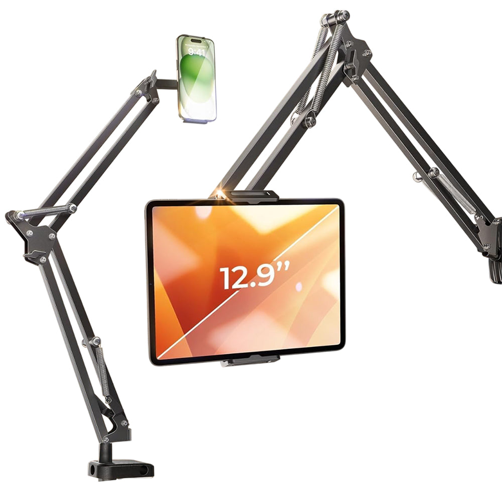 Stojan na stůl Lisen pro telefon / tablet, 4,7 palce - 12,9 palce, černý YL0223060007