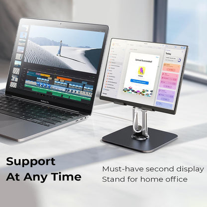 Stojan na stůl Lisen Q18 pro telefon / tablet, 4.7inch - 12.9inch, černý YL0423120002