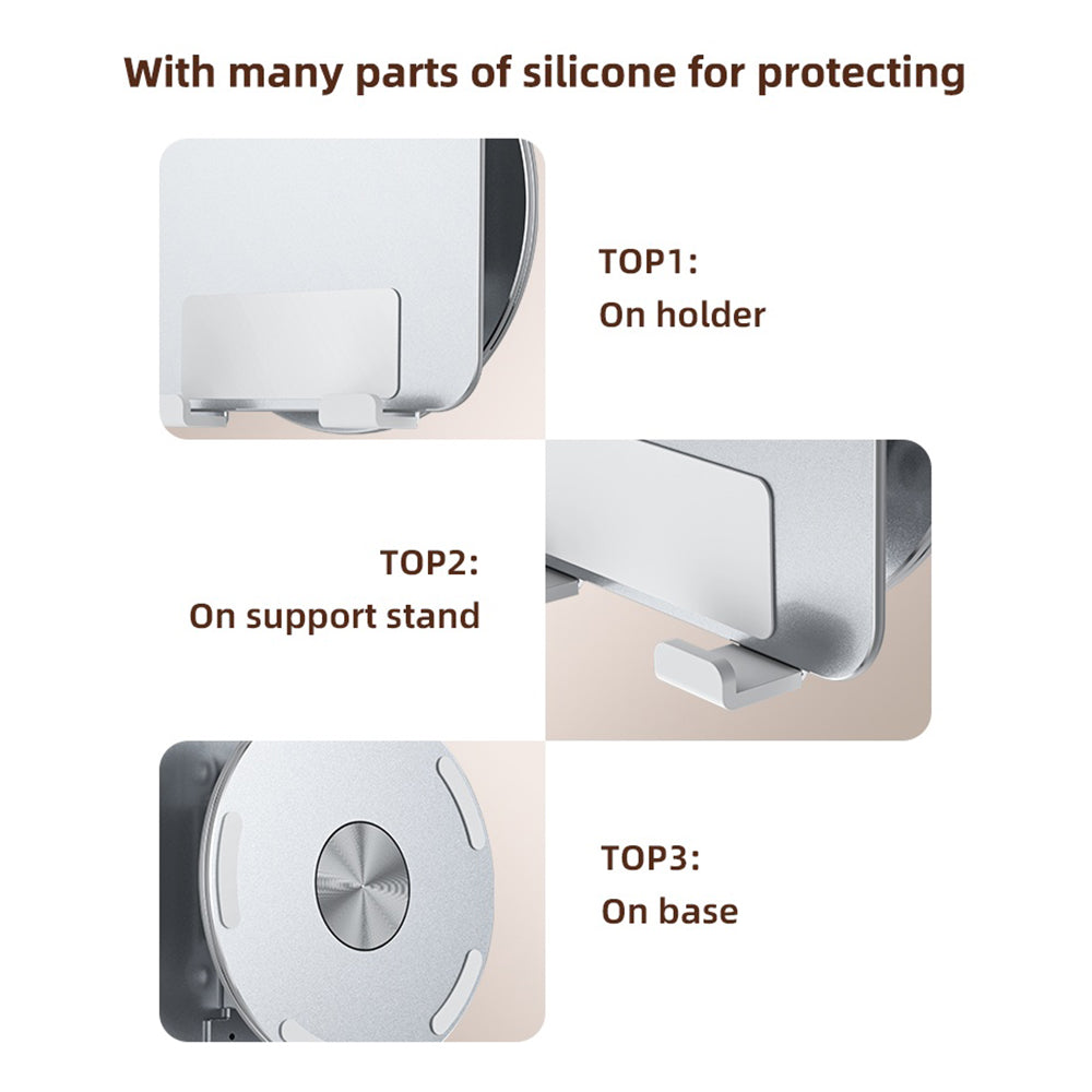 Stojan na stůl Yesido C293 pro telefon / tablet, 4,5 palce - 13 palců, stříbrný