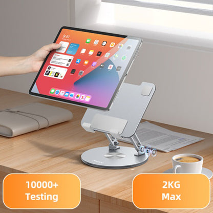 Stojan na stůl Yesido C293 pro telefon / tablet, 4,5 palce - 13 palců, stříbrný