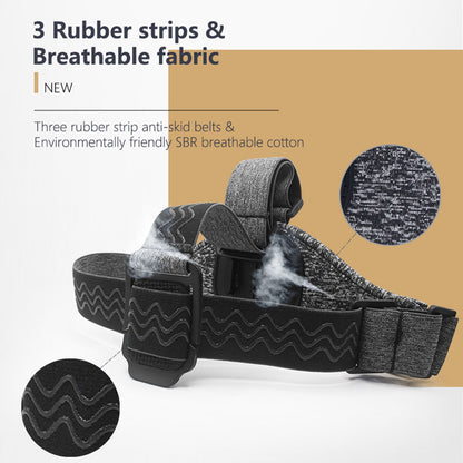 Držák na hlavu pro sportovní kameru Techsuit JX-003 pro GoPro Series, šedý