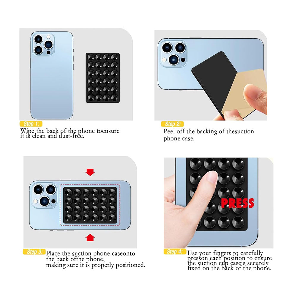 Držák s přísavkami Techsuit SD-PAD, Modrý