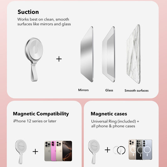 Podstavec na prsten ESR HaloLock, bílý