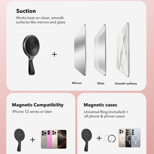 Držák na prsten ESR HaloLock, černý