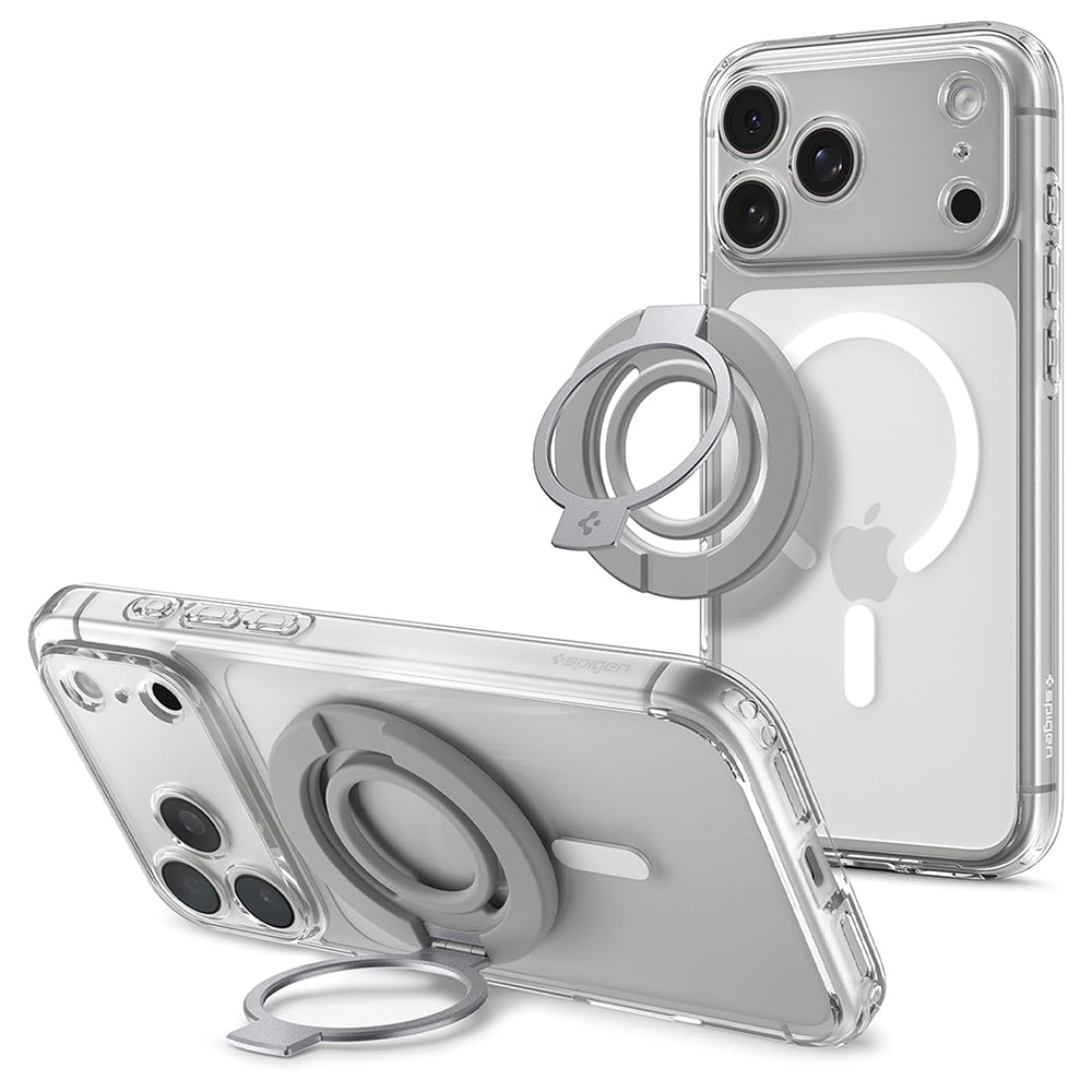Držák na prst Spigen Dual Pop Mag S, univerzální, šedý AMP11736