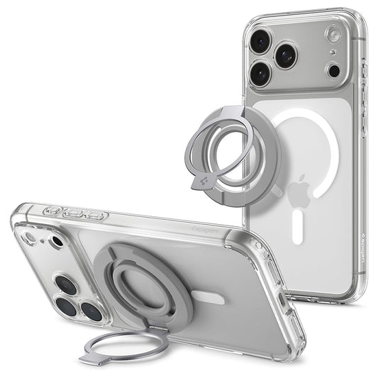 Držák na prst Spigen Dual Pop Mag S, univerzální, šedý AMP11736