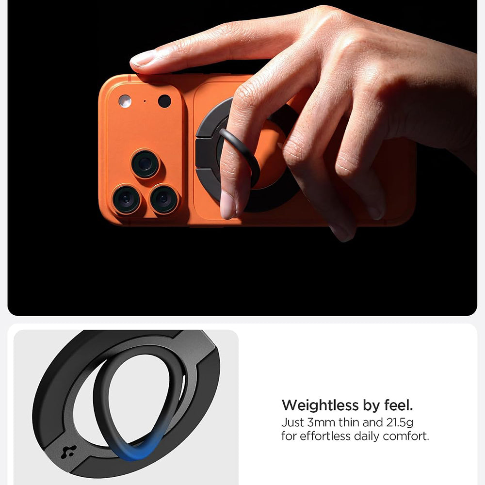 Držák na prst Spigen Dual Pop Mag S, univerzální, šedý AMP11736