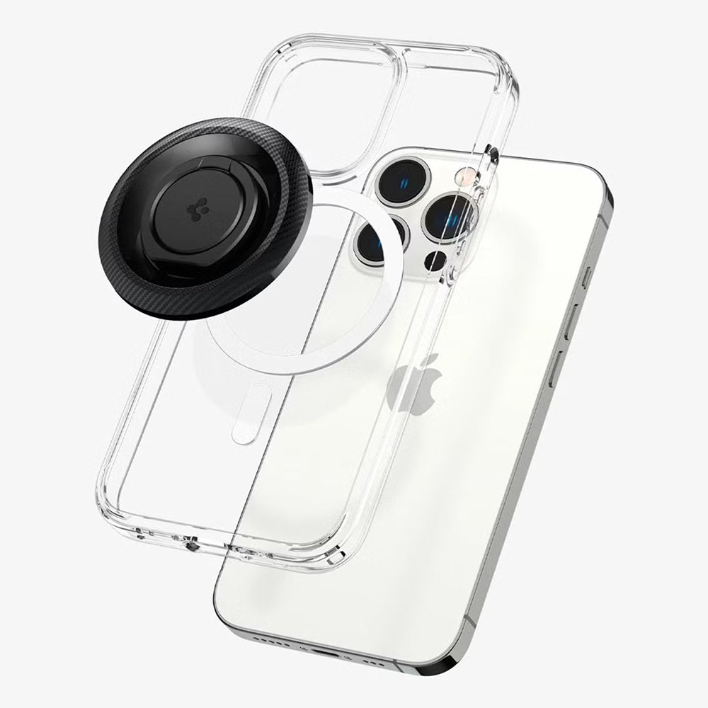 Držák na prst Spigen O-Mag OM100 Carbon, univerzální, černý AMP05505