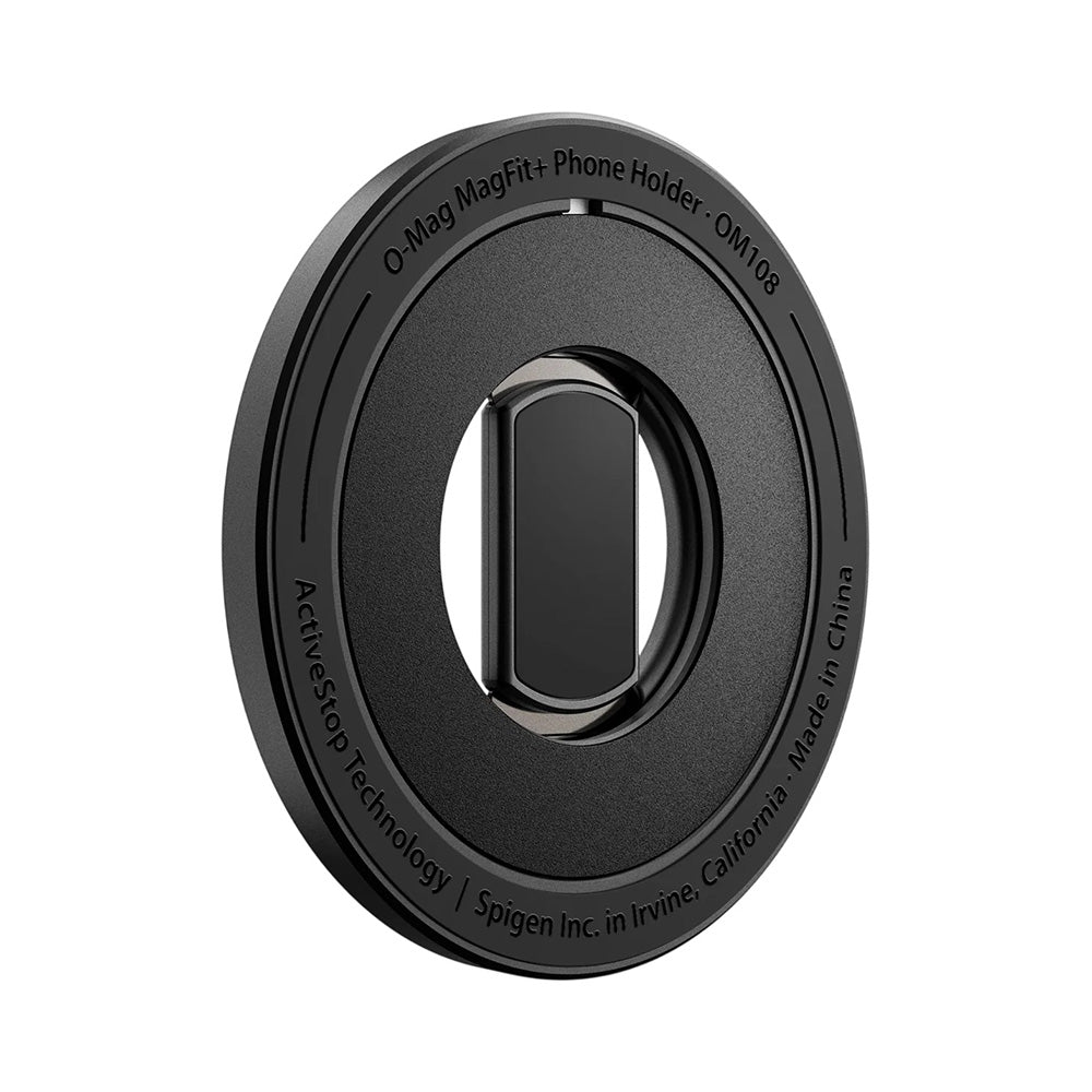 Držák na prst Spigen OM108 Mag Fit+, univerzální, černý AMP11739