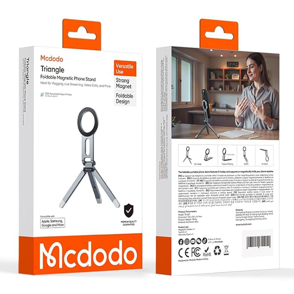 Magnetický držák McDodo TB-6210, Univerzální, Šedý