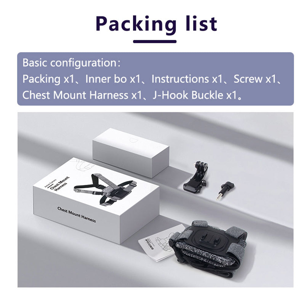 Držák na hrudní kameru Techsuit JX-002 pro GoPro Series, šedý