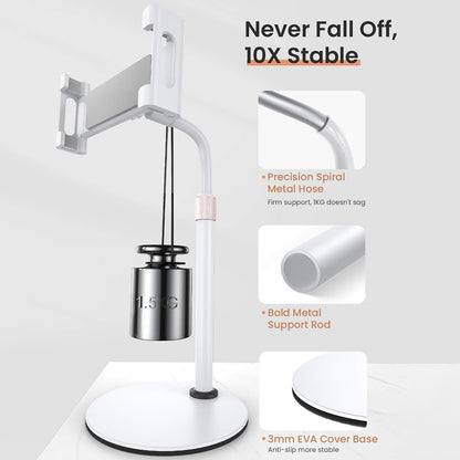 Stojan na stůl Lisen pro telefon / tablet, 4.7inch - 12.9inch, černý YL0420050002