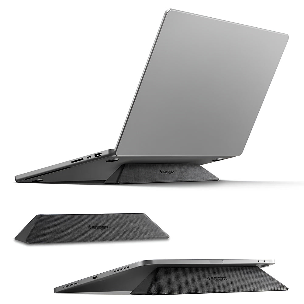 Stojan Spigen Slim Fold LD201-S6 pro notebook max. 14 palců, černý AMP11115