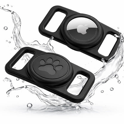 Podpora Techsuit BuddyGuard DG1 pro Apple AirTag na obojek domácího zvířete, černá
