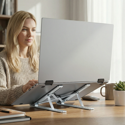 Stojan WZK WDCX-X8S pro notebook 10palců - 16palců, Stříbrný